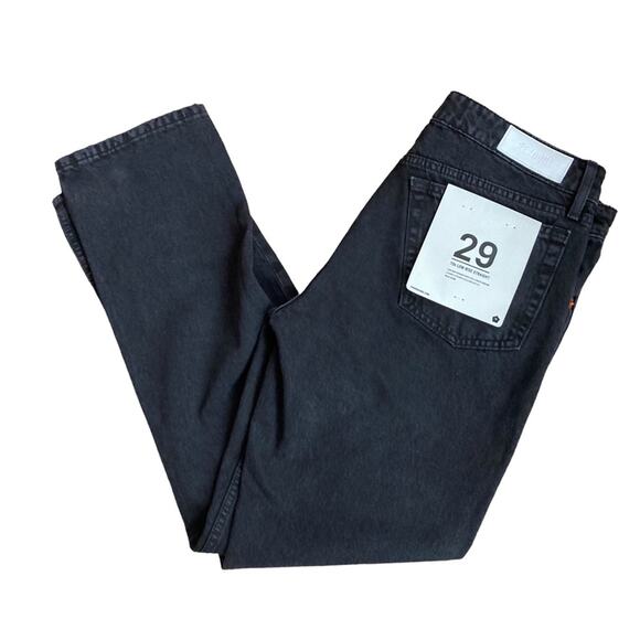 RE/DONE 70s Low Rise Straight Washed Black Jeans Size 29x30 - Picture 5 of 11